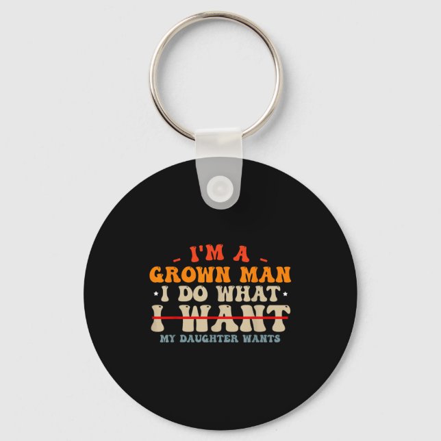 Chaveiro Funny Dad Shirts From Daughter I Do What My Daught (Frente)