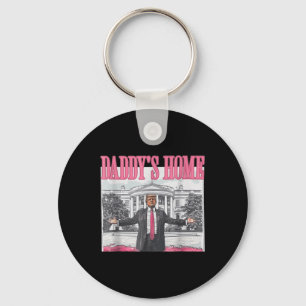 Chaveiro Funny Daddys Home Trump Pink 2024 Leve América de