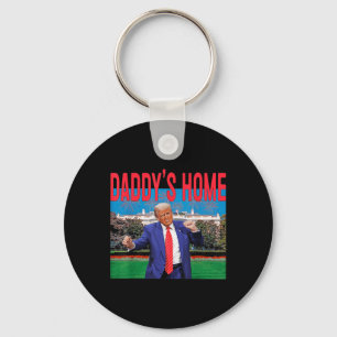 Chaveiro Funny Daddys Home Trump Pink 2024 Leve América de 