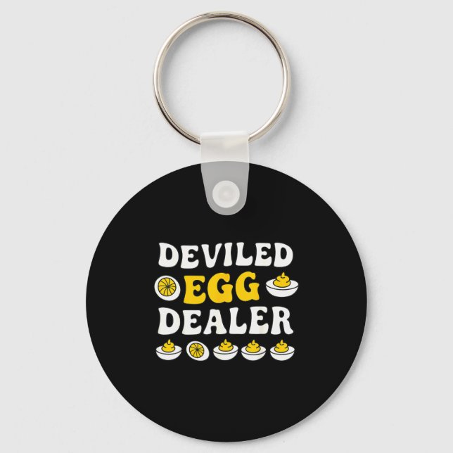 Chaveiro Funny Deviled Egg Er Thanksgiving  (Frente)