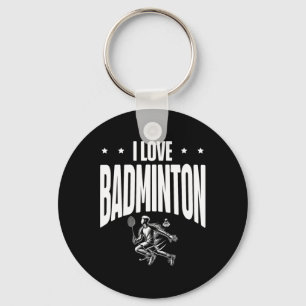 Chaveiro Funny Dminton Player Love Shuttle Design 7