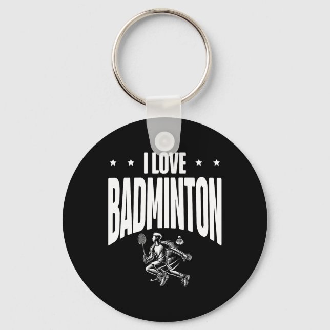 Chaveiro Funny Dminton Player Love Shuttle Design 7 (Frente)