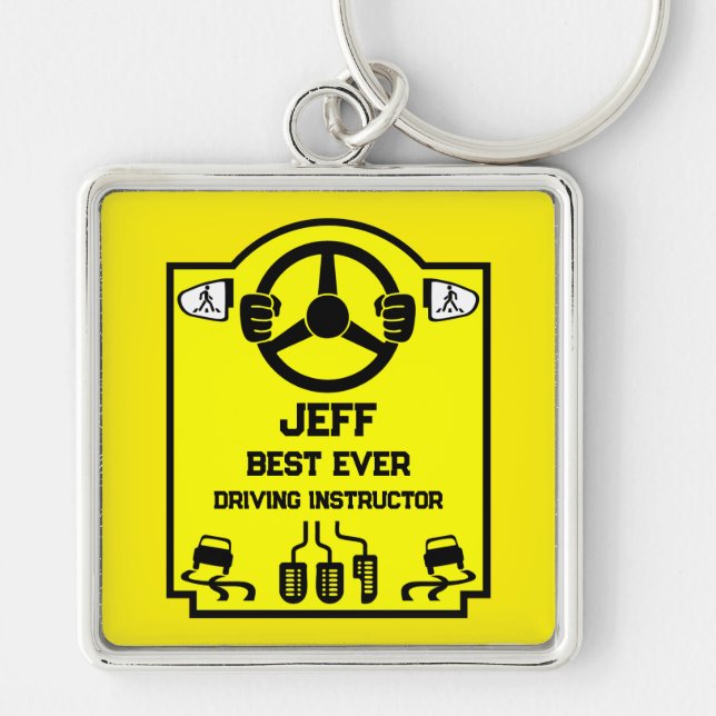 Chaveiro Funny Driving Instructor Gift (Frente)