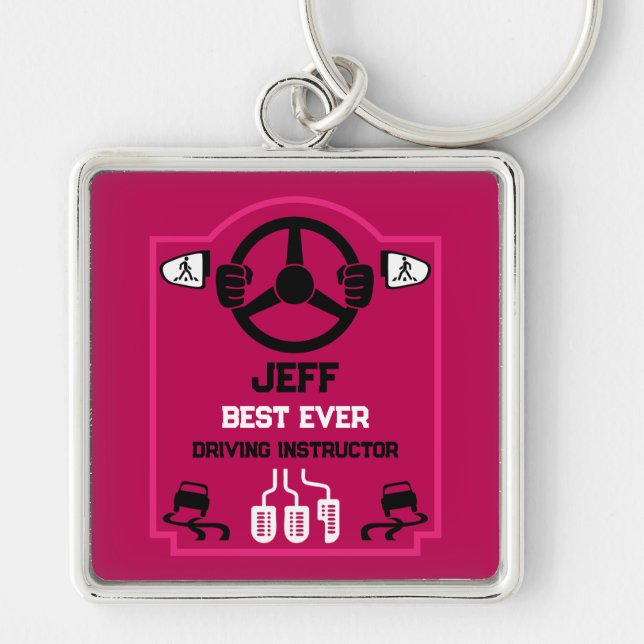Chaveiro Funny Driving Instructor Gift (Frente)