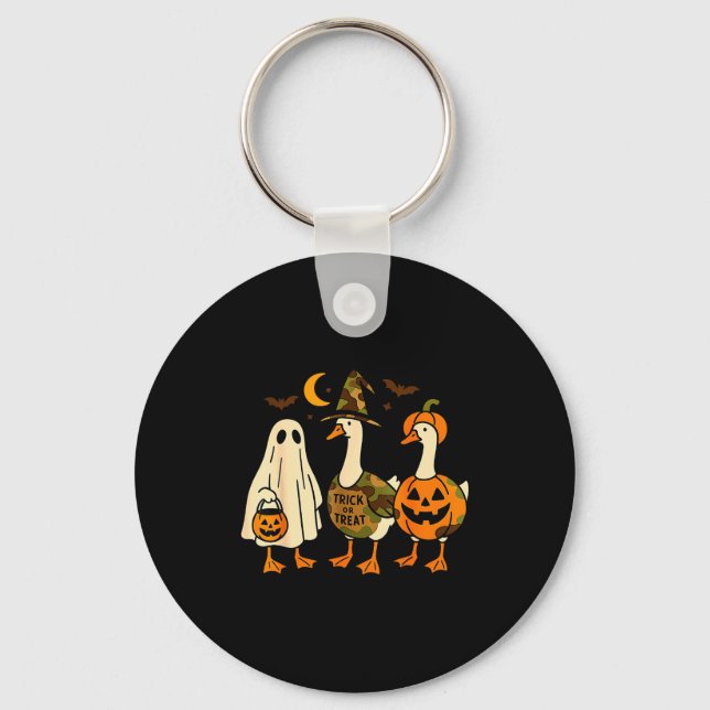 Chaveiro Funny Duck Duck Boo Halloween Costume Duck  (Frente)