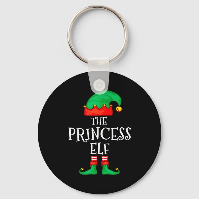 Chaveiro Funny Elf Family Christmas Princess Elf Sweater Me (Frente)