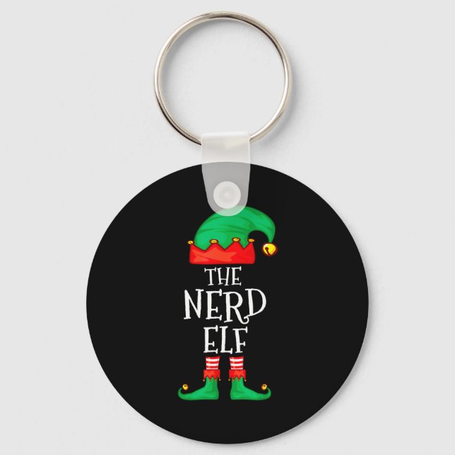 Chaveiro Funny Elf Family Christmas The Nerd Elf Sweater Me (Frente)