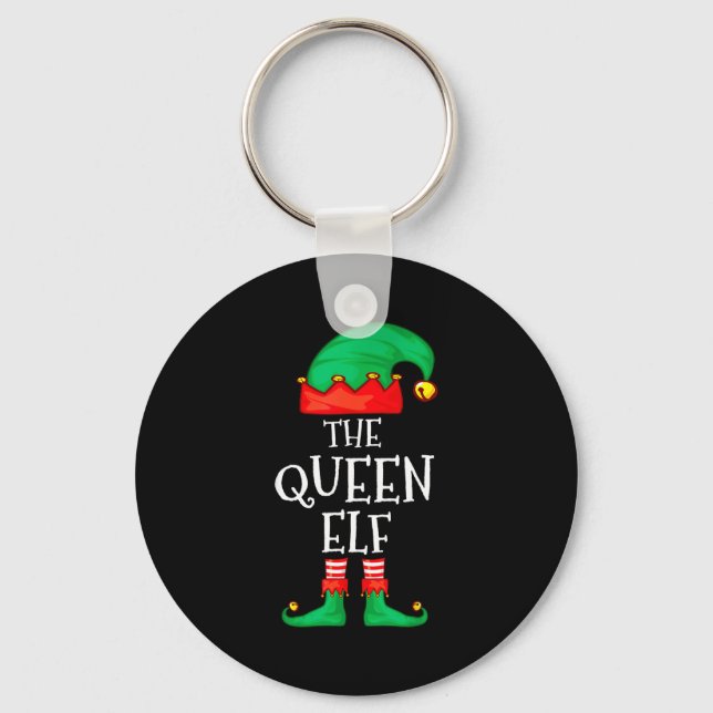 Chaveiro Funny Elf Family Christmas The Queen Elf Sweater M (Frente)