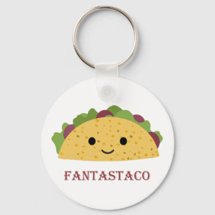 Chaveiro Funny Fantastaco Taco Pun Cute Kawaii Taco
