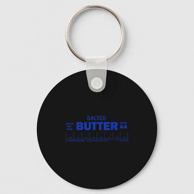 Chaveiro Funny Foodie Baker Baking Salted Butter  (Frente)