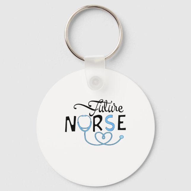 Chaveiro Funny Future Nurse Nursing School Student Nurse In (Frente)