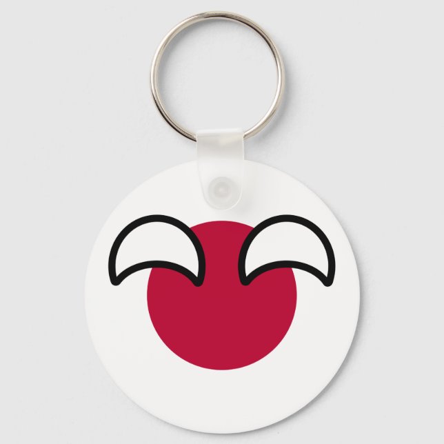 Chaveiro Funny Geeky Japão Countryball Flag (Frente)