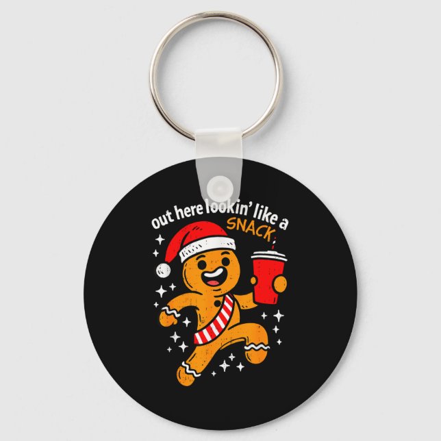 Chaveiro Funny Gingerbread Snack Christmas Xmas Teens Girls (Frente)
