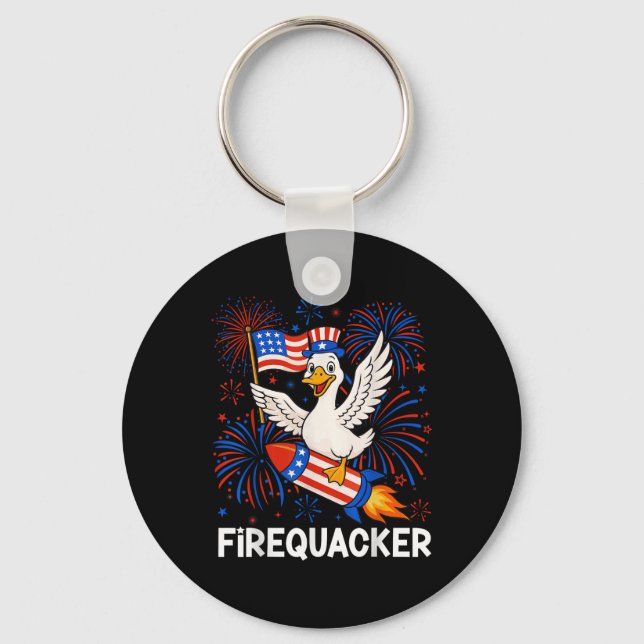 Chaveiro Funny Goose 4 De Julho Firequacker Independente Do (Frente)