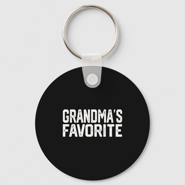 Chaveiro Funny Grandma's Favorite Grandparent Granhild  (Frente)