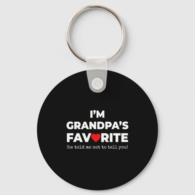 Chaveiro Funny Grandpa's Favorite Shirt I'm Grandpa's Favor (Frente)