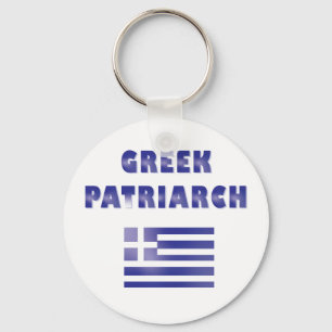 Chaveiro Funny Grega Patriarca Grécia Azul Branco