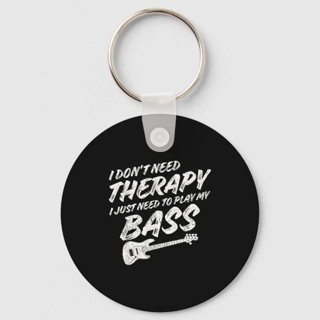 Chaveiro Funny Guitar Player I Just Need To Play My B Guita (Frente)