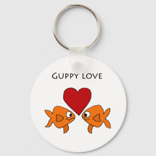 Chaveiro Funny Guppy Love Design