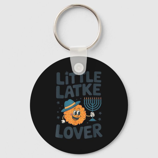 Chaveiro Funny Hanukkah Little Latke Jewish Family Kids Mat (Frente)