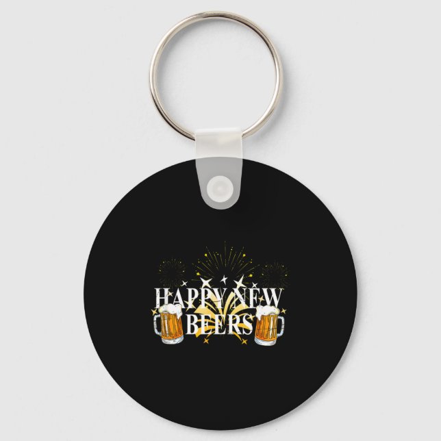 Chaveiro Funny Happy New Beers Drinking 2021 Nye Party Happ (Frente)