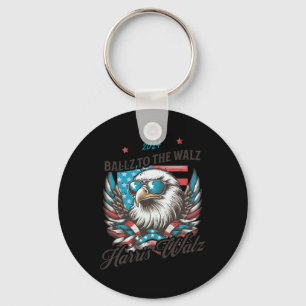 Chaveiro Funny Harris Walz 2024 Ballz Para A Eleição Walz