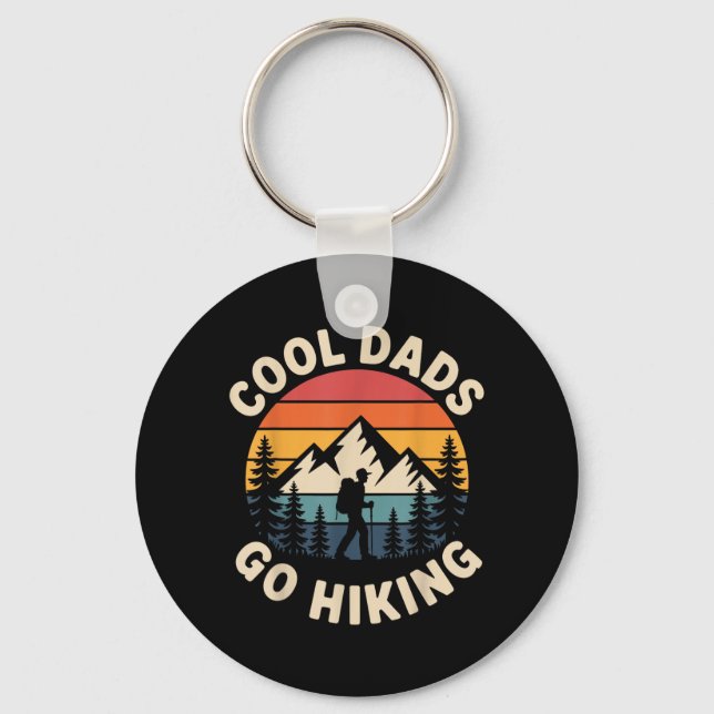 Chaveiro Funny Hiker Cool Dads Go Hiking (Frente)