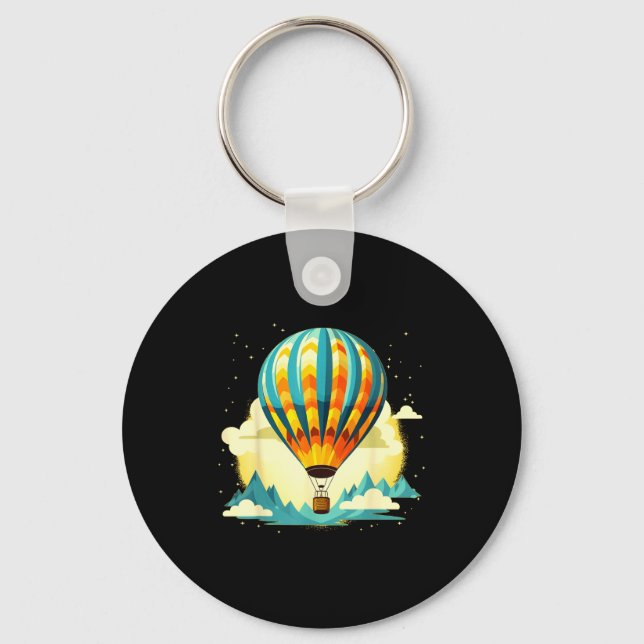 Chaveiro Funny Hot Air Balloon For New Adventures Lovers  (Frente)