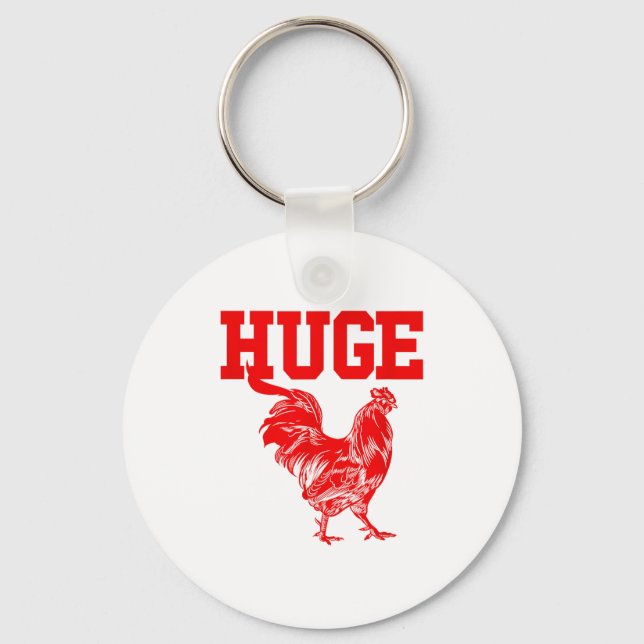 Chaveiro Funny Huge Mens Rooster Graphic  (Frente)