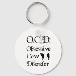 Chaveiro Funny Humorous OCD Obsessive Cow Disorder Belties