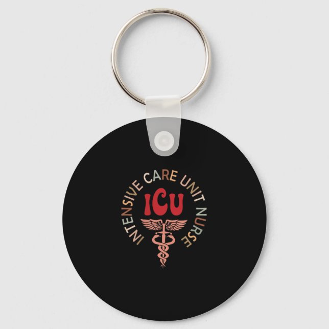 Chaveiro Funny Icu Nurse Intensive Care Unit Nurse Emergenc (Frente)