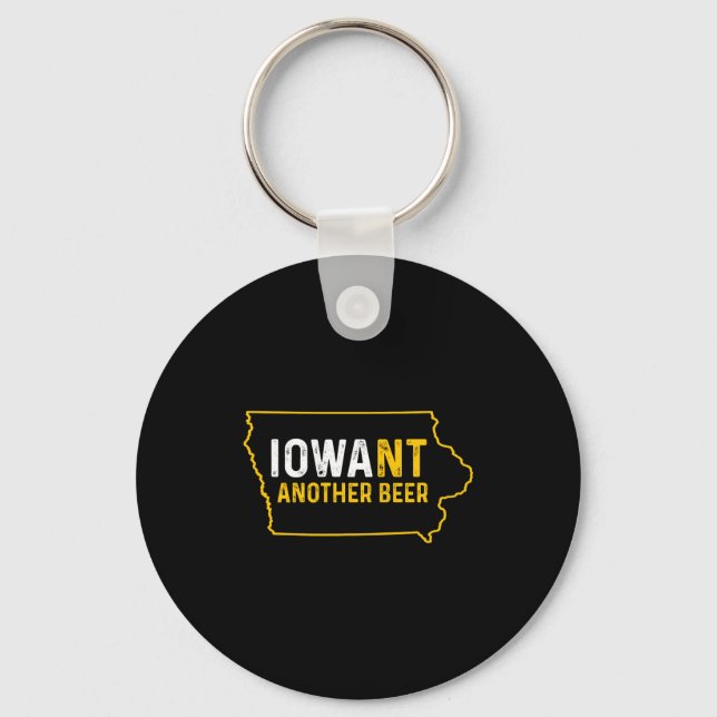 Chaveiro Funny Iowant Another Beer Iowa Beer Distressed  (Frente)