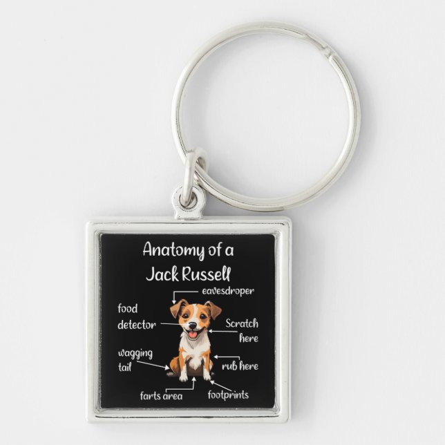 Chaveiro Funny Jack Russell Terrier Dog (Frente)