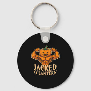 Chaveiro Funny Jacked Halloween Pumpkin Workout Motivação