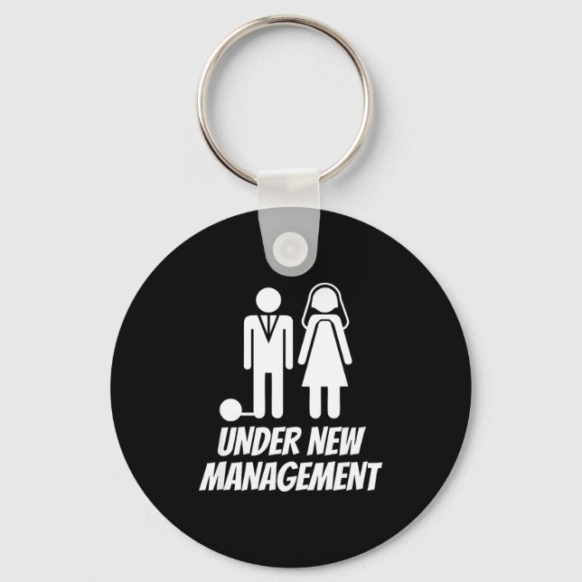 Chaveiro Funny Just Married , Fun Newlywed Gag For Men  (Frente)