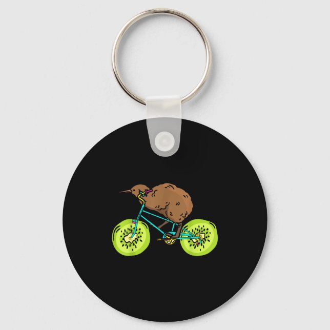 Chaveiro Funny Kiwi Biker Cycling Gift New Zealand  (Frente)