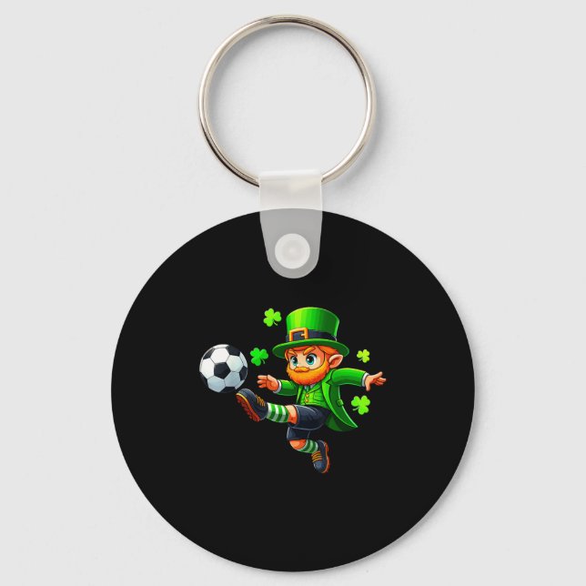 Chaveiro Funny Leprechaun Irlandês Futebol St Patricks Home (Frente)