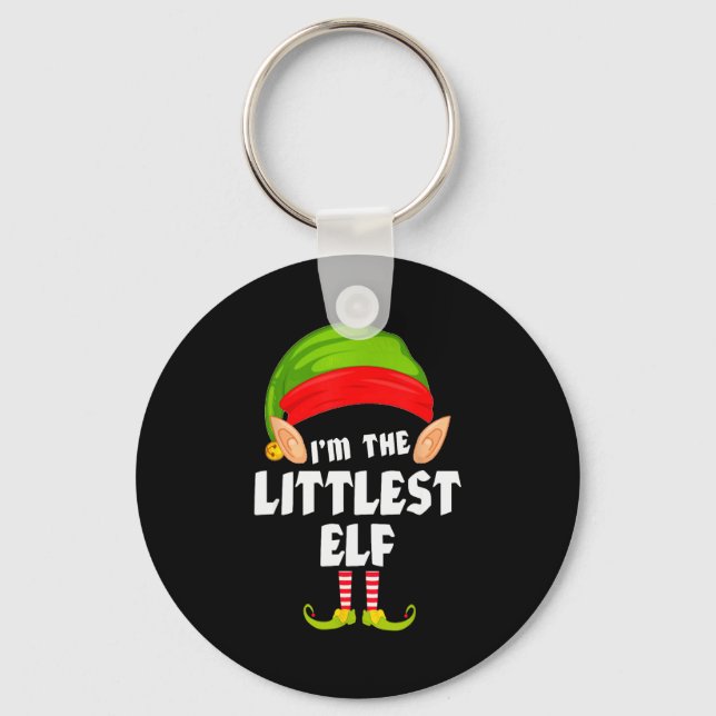 Chaveiro Funny Littlest Elf Matching Family Group Pj Christ (Frente)