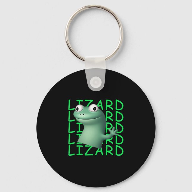 Chaveiro Funny Lizard Lizard Meme Viral Trending For (Frente)