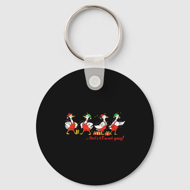 Chaveiro Funny Merry Duckmas Quackmas Pajama Duck Christmas (Frente)
