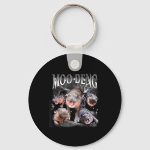 Chaveiro Funny MooDeng Baby Pygmy Hippo Cute Zoo Para Famíl