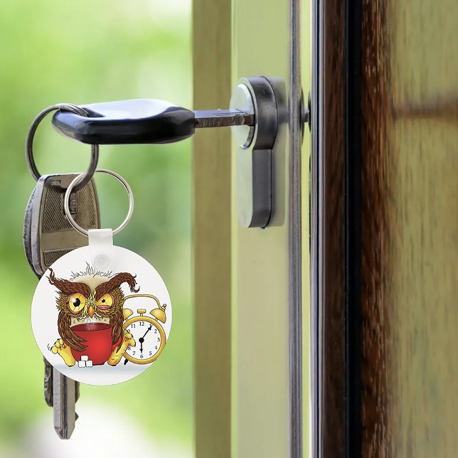 Chaveiro Funny Morning Cranky Owl (Criador carregado)