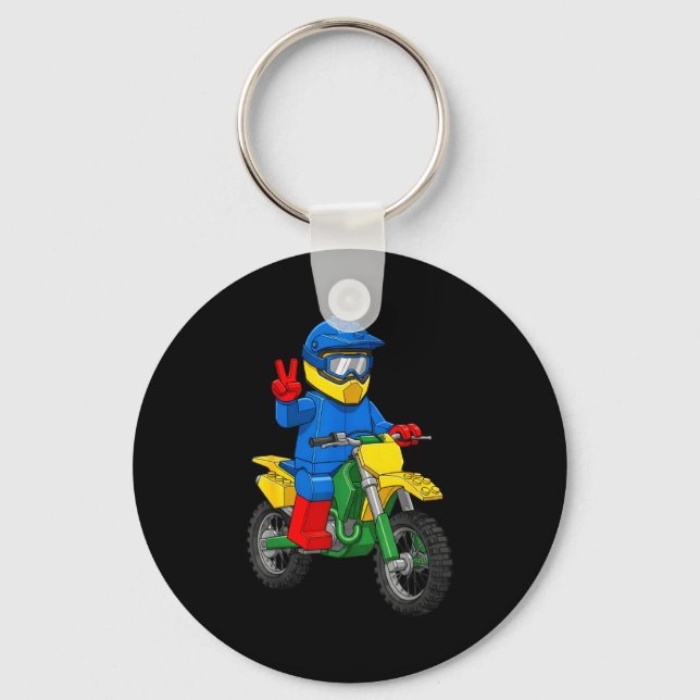 Chaveiro Funny Motorbike Builder Boys Block Building Toys D (Frente)