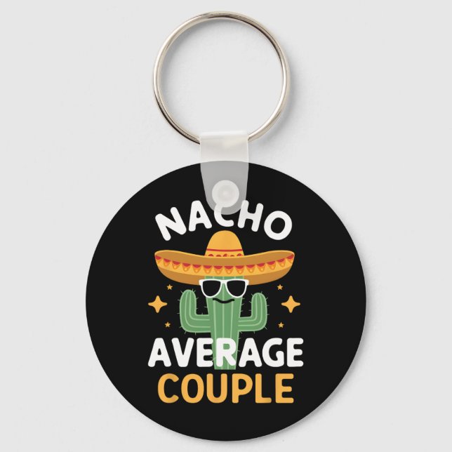 Chaveiro Funny Nacho Média Casal Cinco De Mayo Mexicano F (Frente)