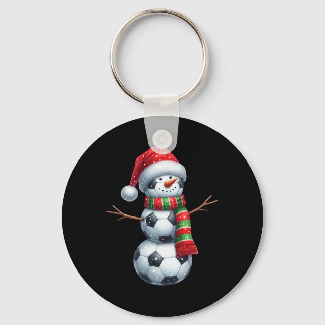 Chaveiro Funny Natal Futebol Bílis Boneco de Neve  (Frente)