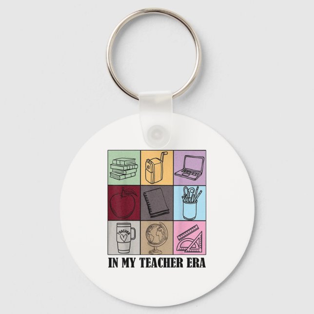 Chaveiro Funny New Teacher Quote In My Teacher Era Cool Tea (Frente)