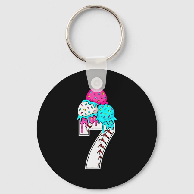 Chaveiro Funny Number 7 Baseball Drip 67 Meme Costume Coupl (Frente)