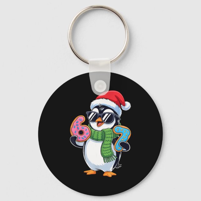 Chaveiro Funny Penguin Six Seven 67 Ice Cream Christmas Boy (Frente)