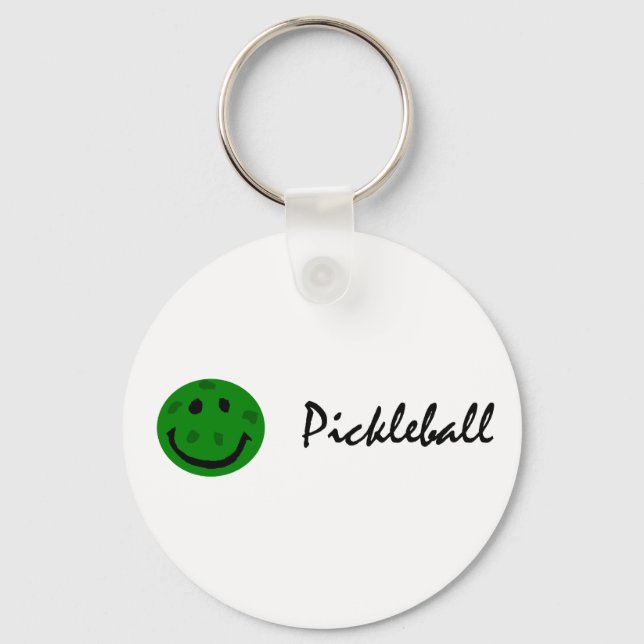 Chaveiro Funny Pickleball Green Face (Frente)