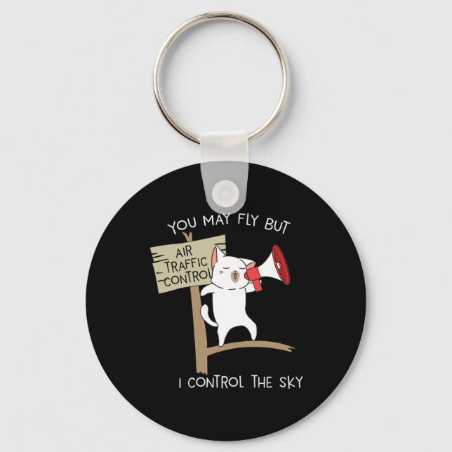 Chaveiro Funny Pilot Air Traffic Controller Staten (Frente)